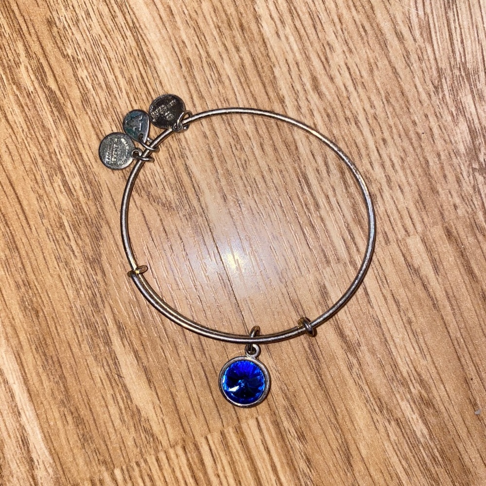 Alex & Ani silver Sapphire birthstone bracelet 🦋